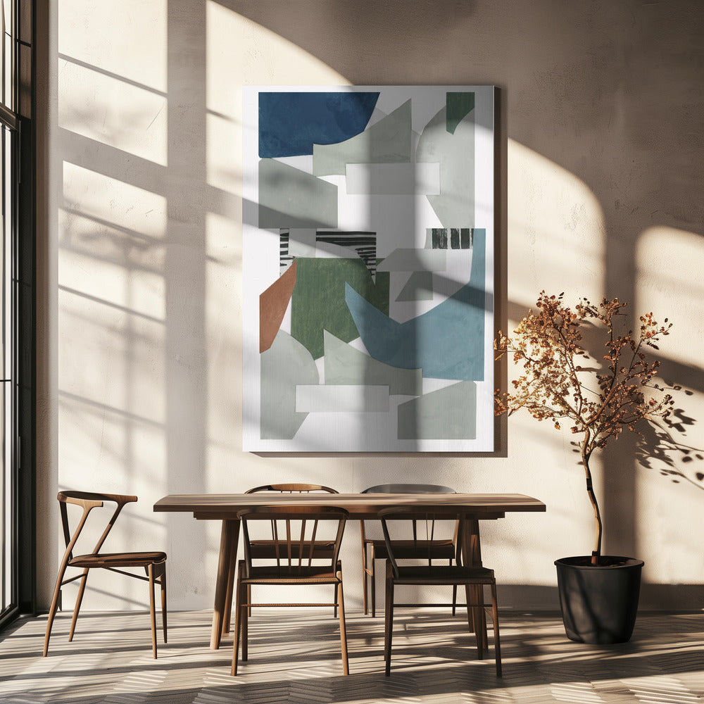 Neutral Geometric Print No 2 | Canvas