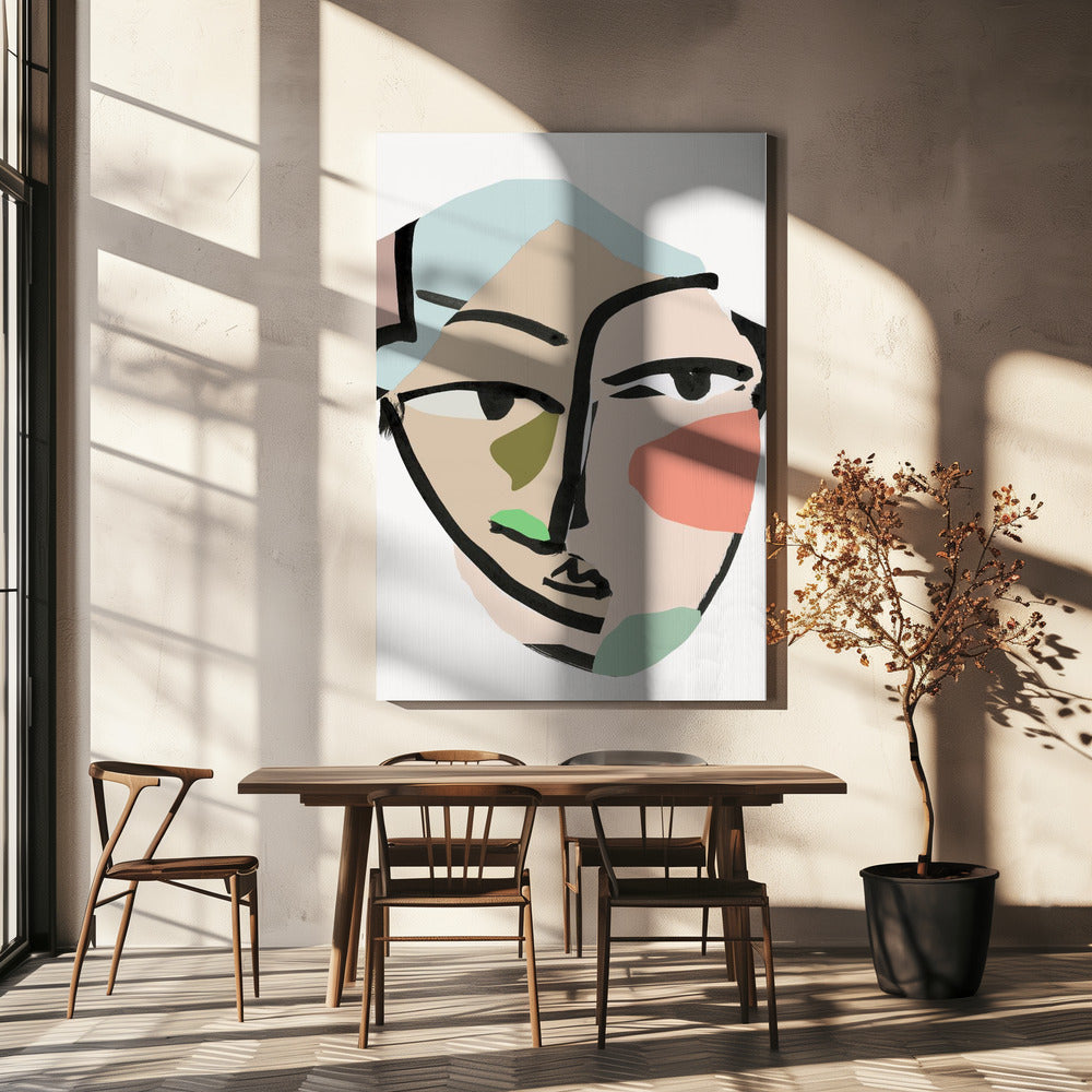 Visage No2 Art Print | Canvas