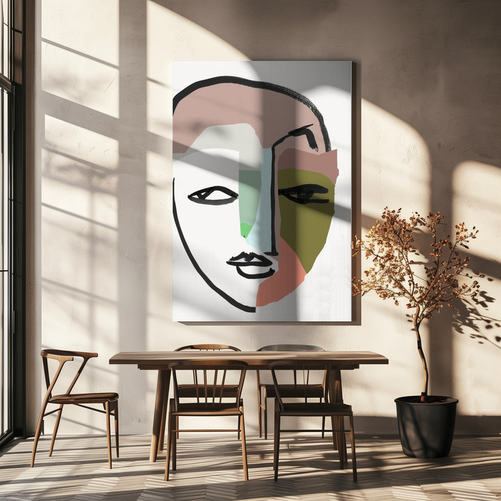 Visage No 1 Art Print | Canvas