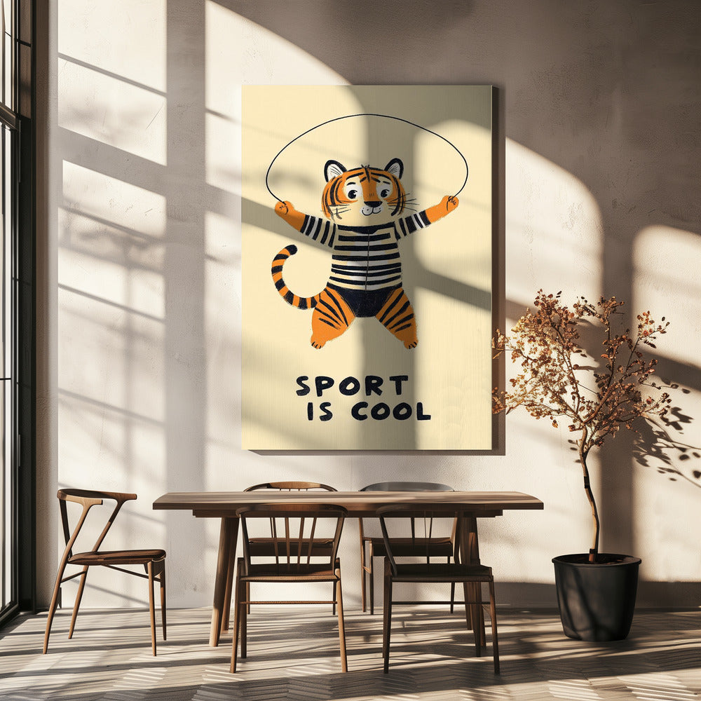 Jumping Tiger Fun | Canvas