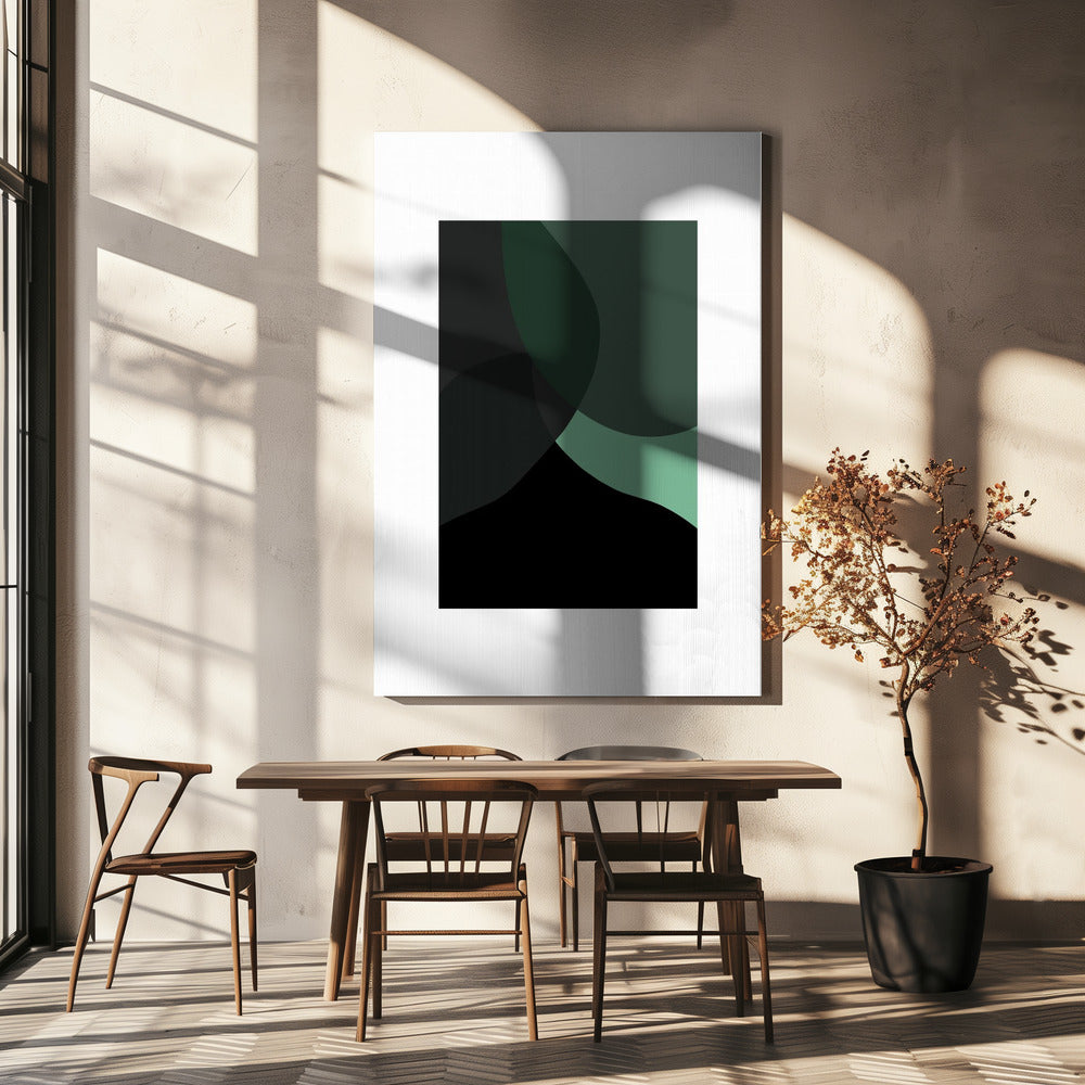 Abstract Black Shapes 3 | Canvas