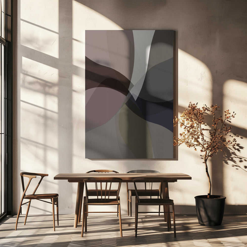 Abstract Neutral Shapes Print 5 | Canvas