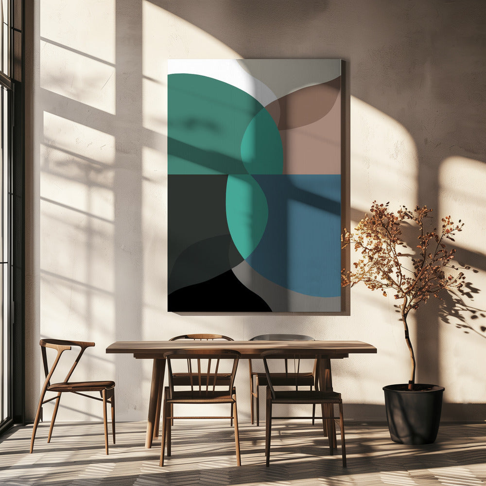 Abstract Shapes Art Print No 2 | Canvas