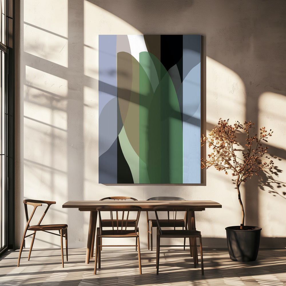 Abstract Shapes Art Print No 3 | Canvas