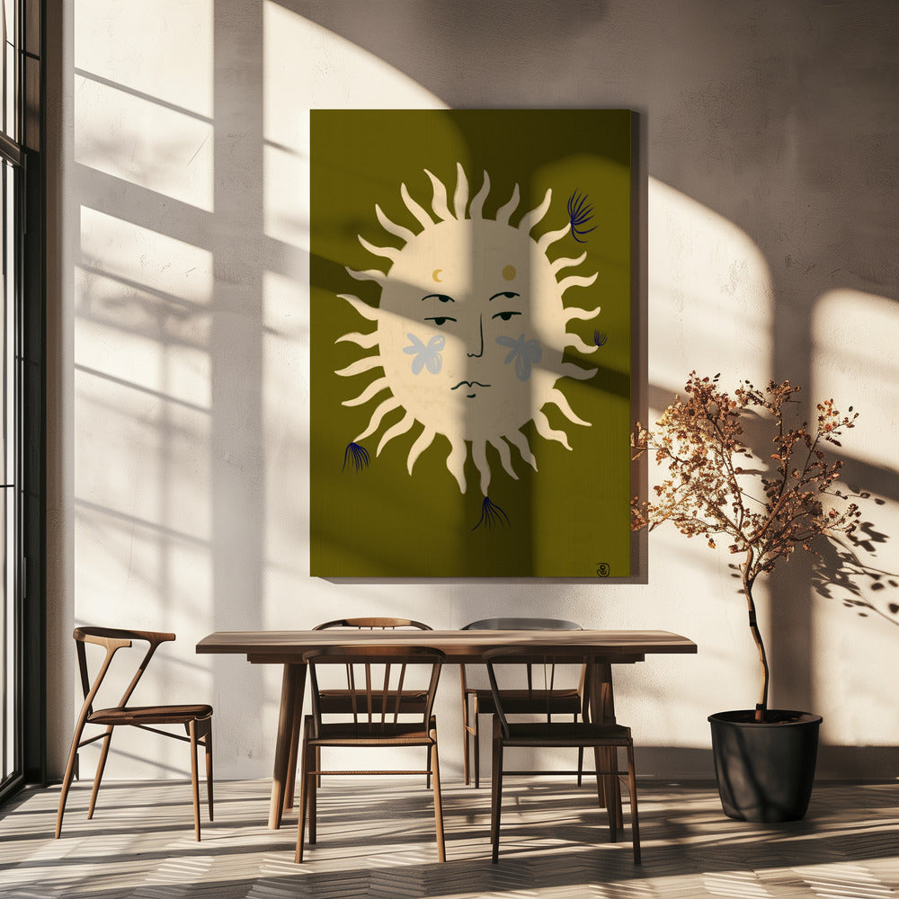 Sun's Serene Face | Canvas