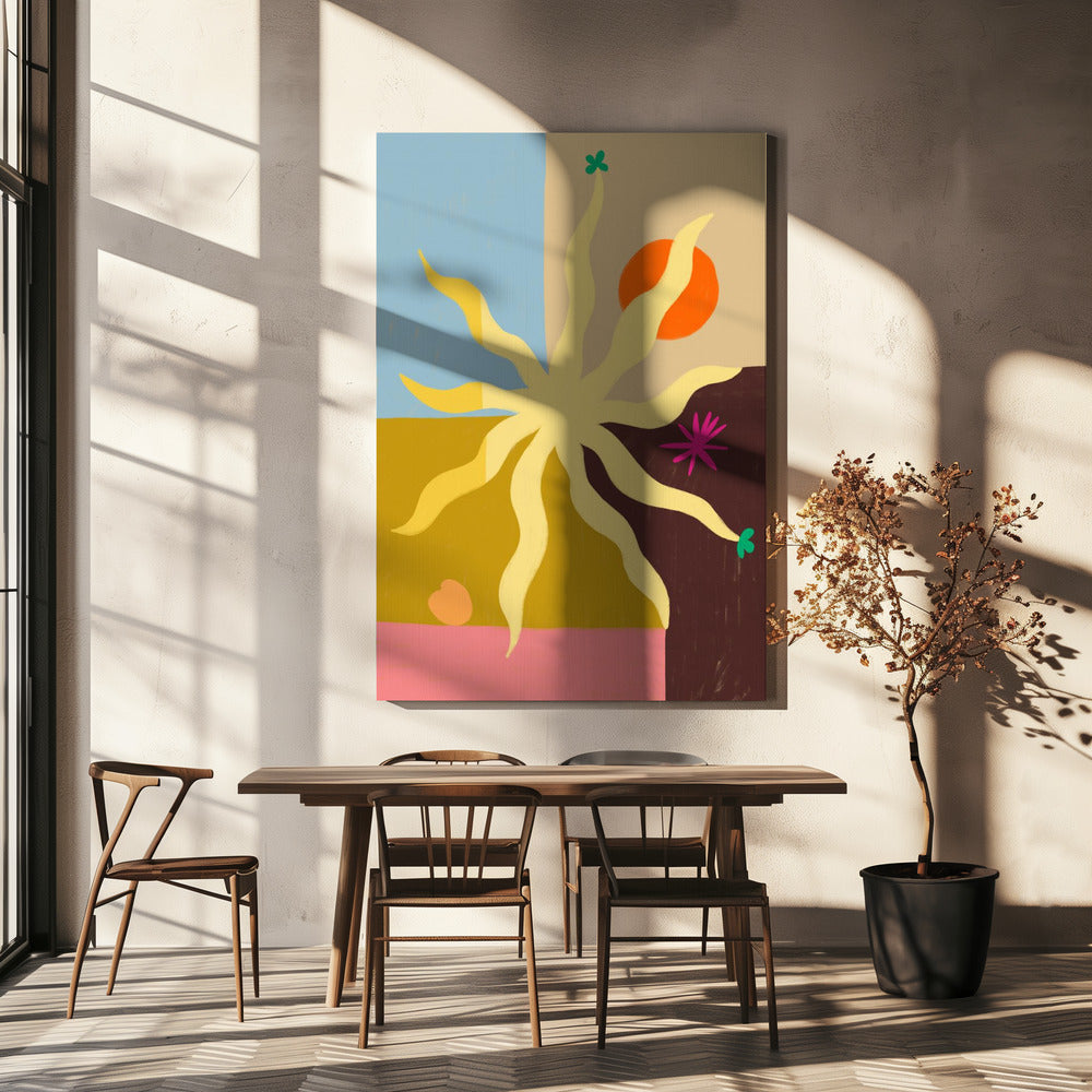 The Sun, the Fruit and the Flower | Canvas