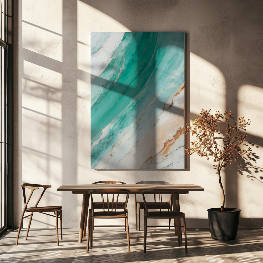 Ocean Waves Or Marble Patterns | Canvas