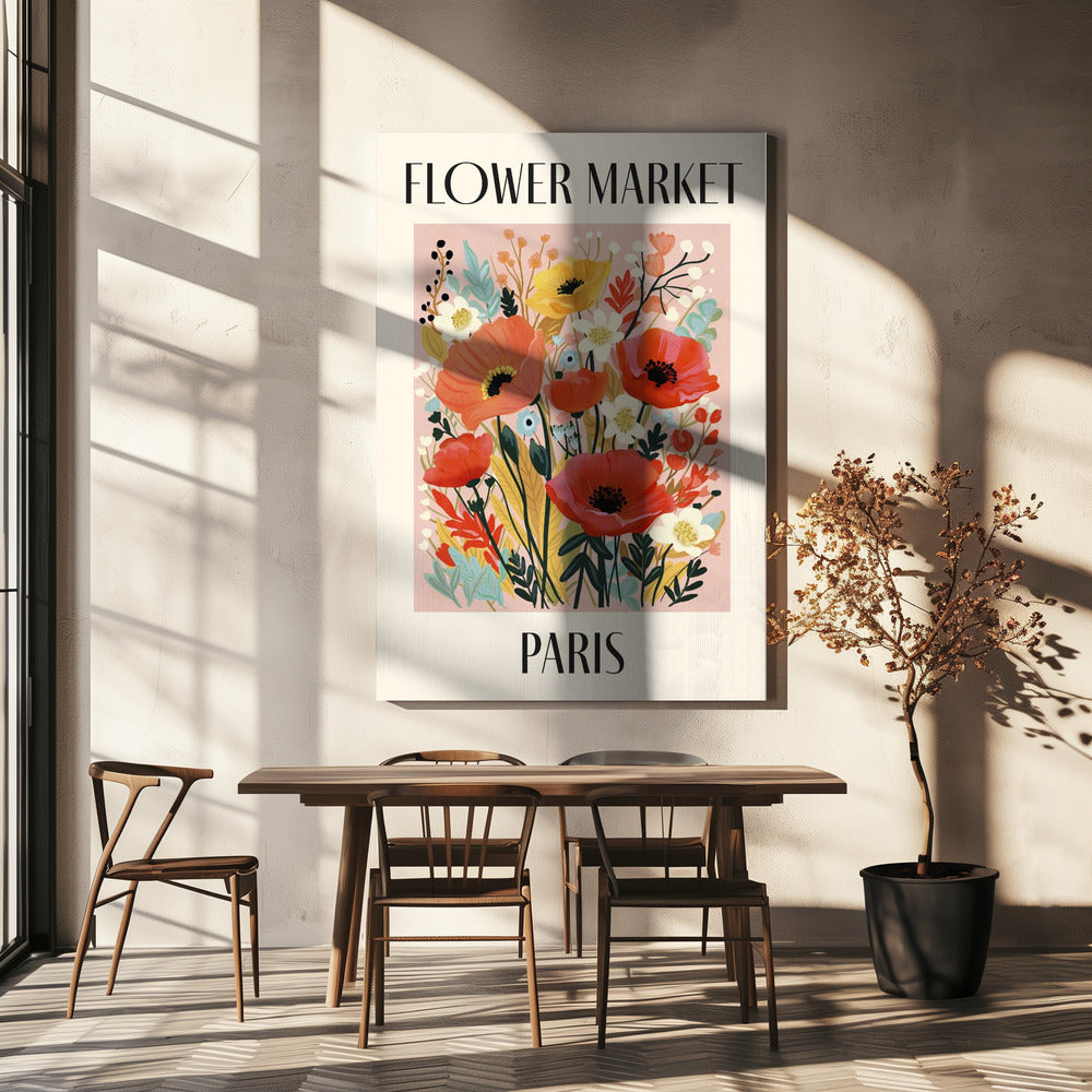 Flower Market Paris France | Canvas