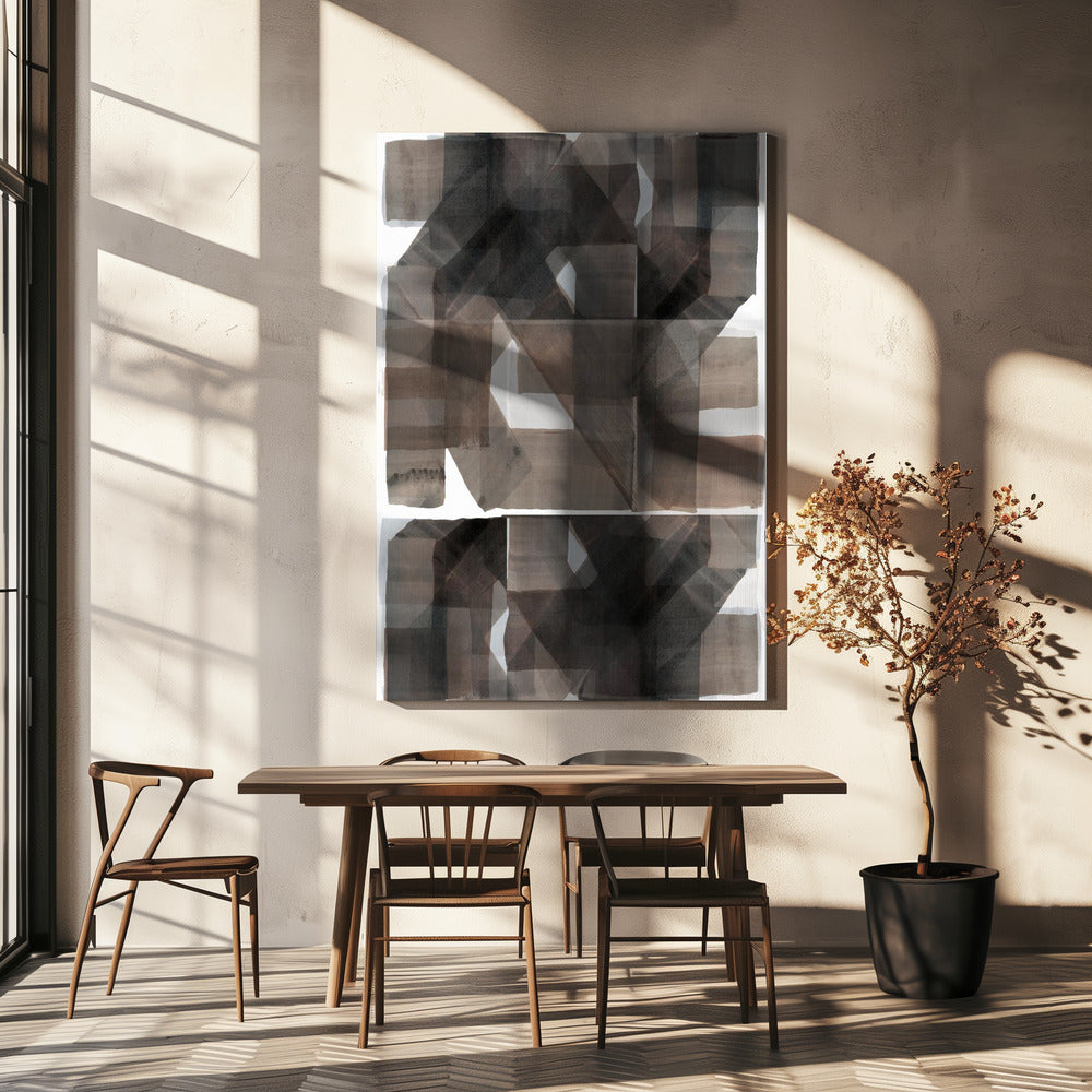 Abstract Dark Hammered 1 | Canvas