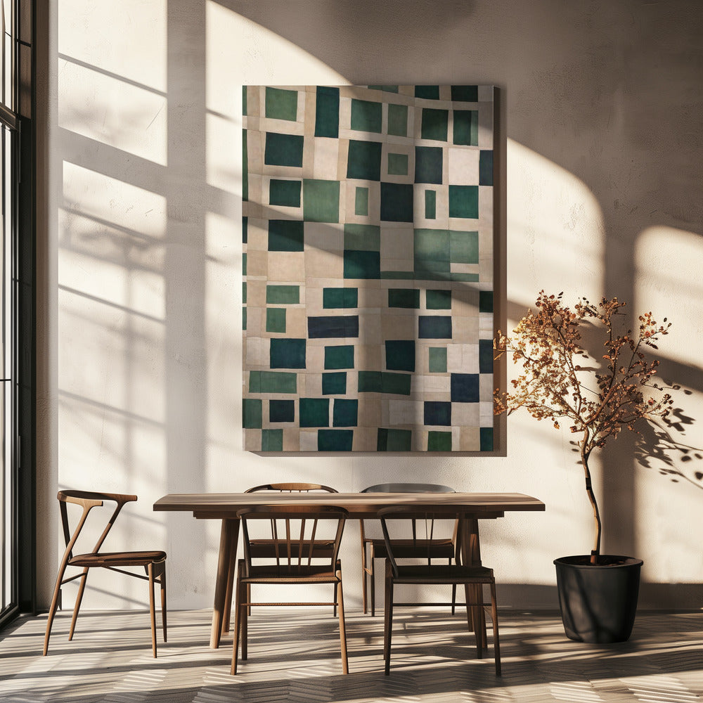 Emerald Mosaic | Canvas
