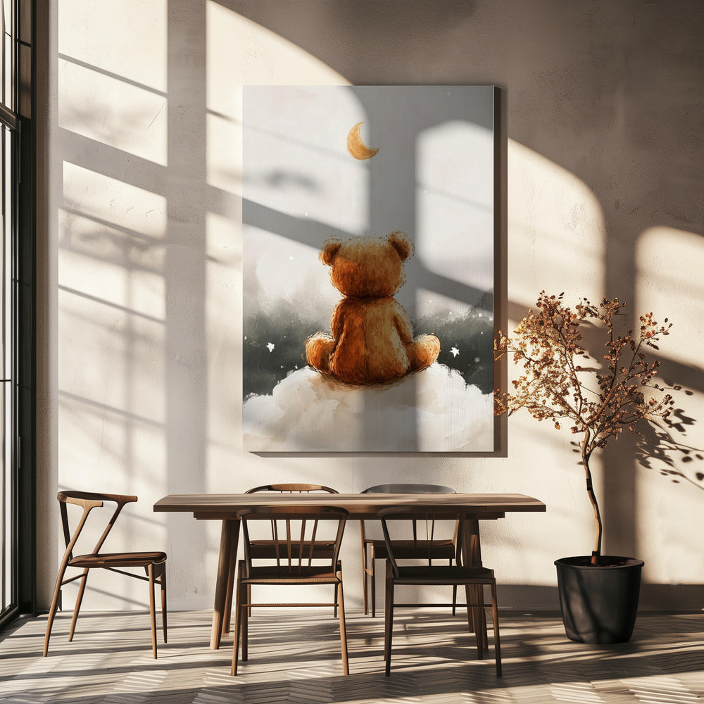 Moonlit Bear Dreams | Canvas