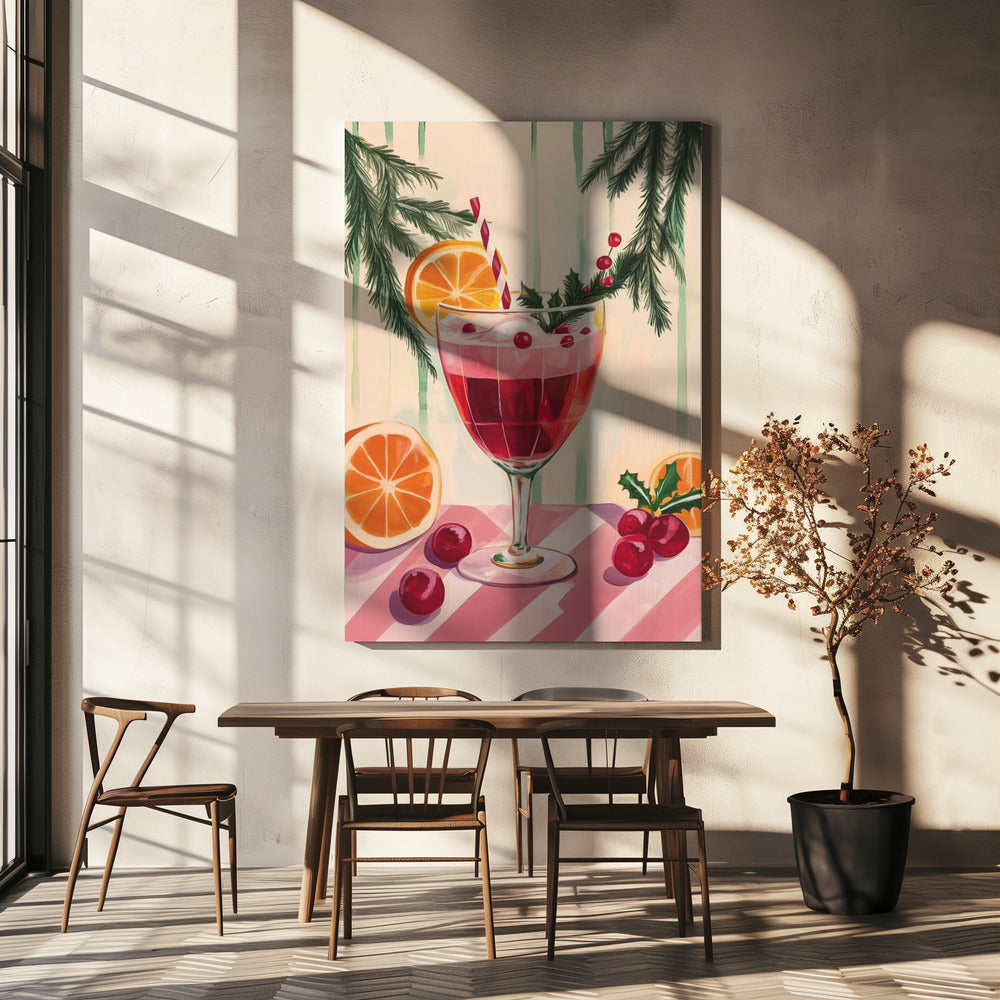 Christmas Red Cocktail | Canvas