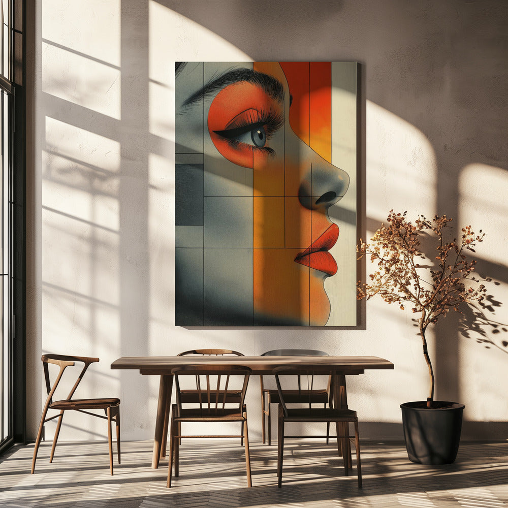 A Woman Face Vintage Poster (6) | Canvas