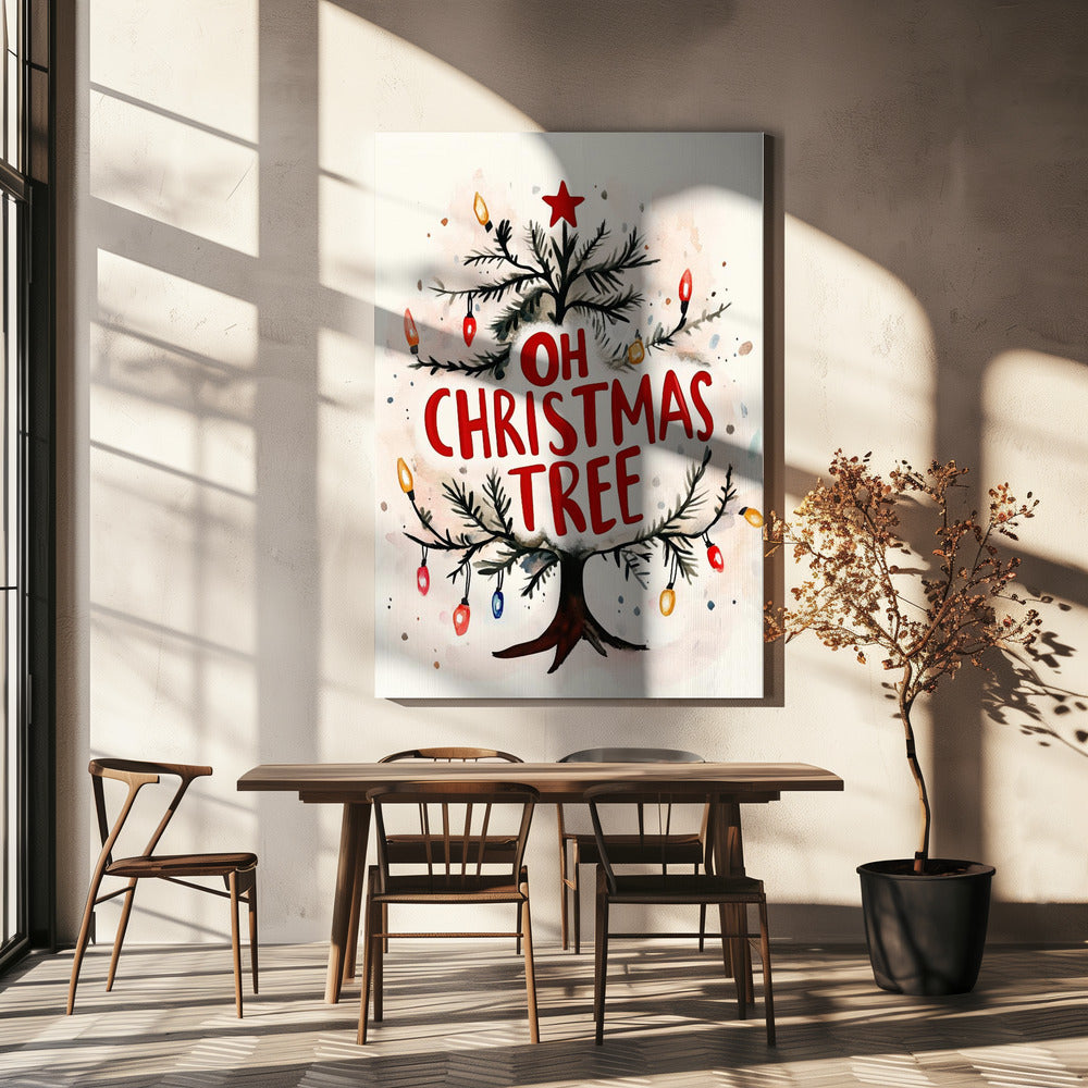 Festive Tree Glow | Canvas