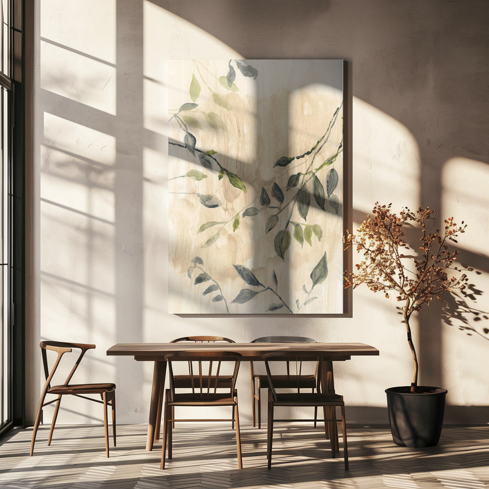 Colour Washed Leaves No1 | Canvas