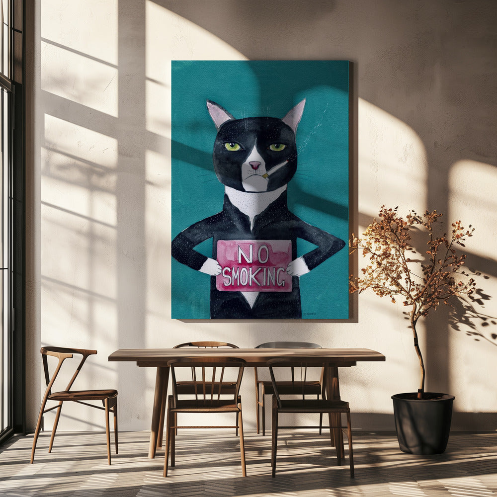 Smoking cat | Canvas