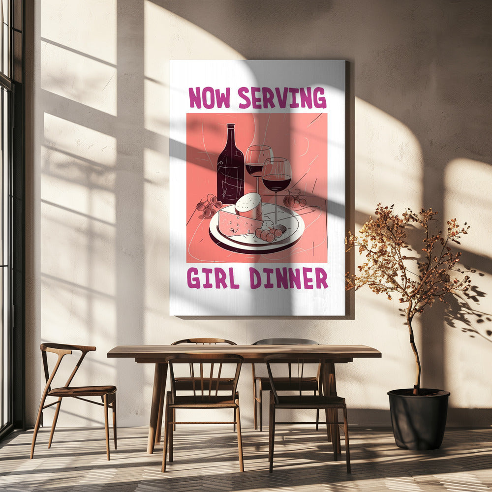 Girl Dinner No 1 | Canvas