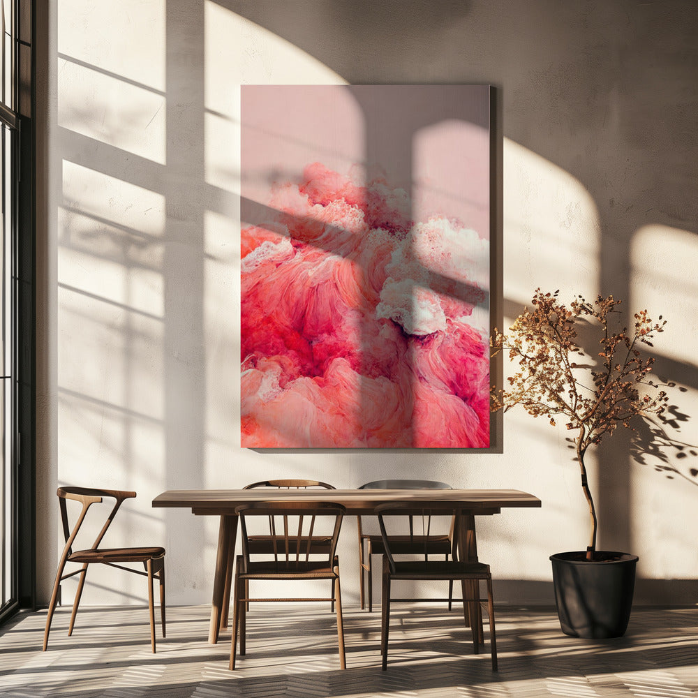 Crimson Waves | Canvas