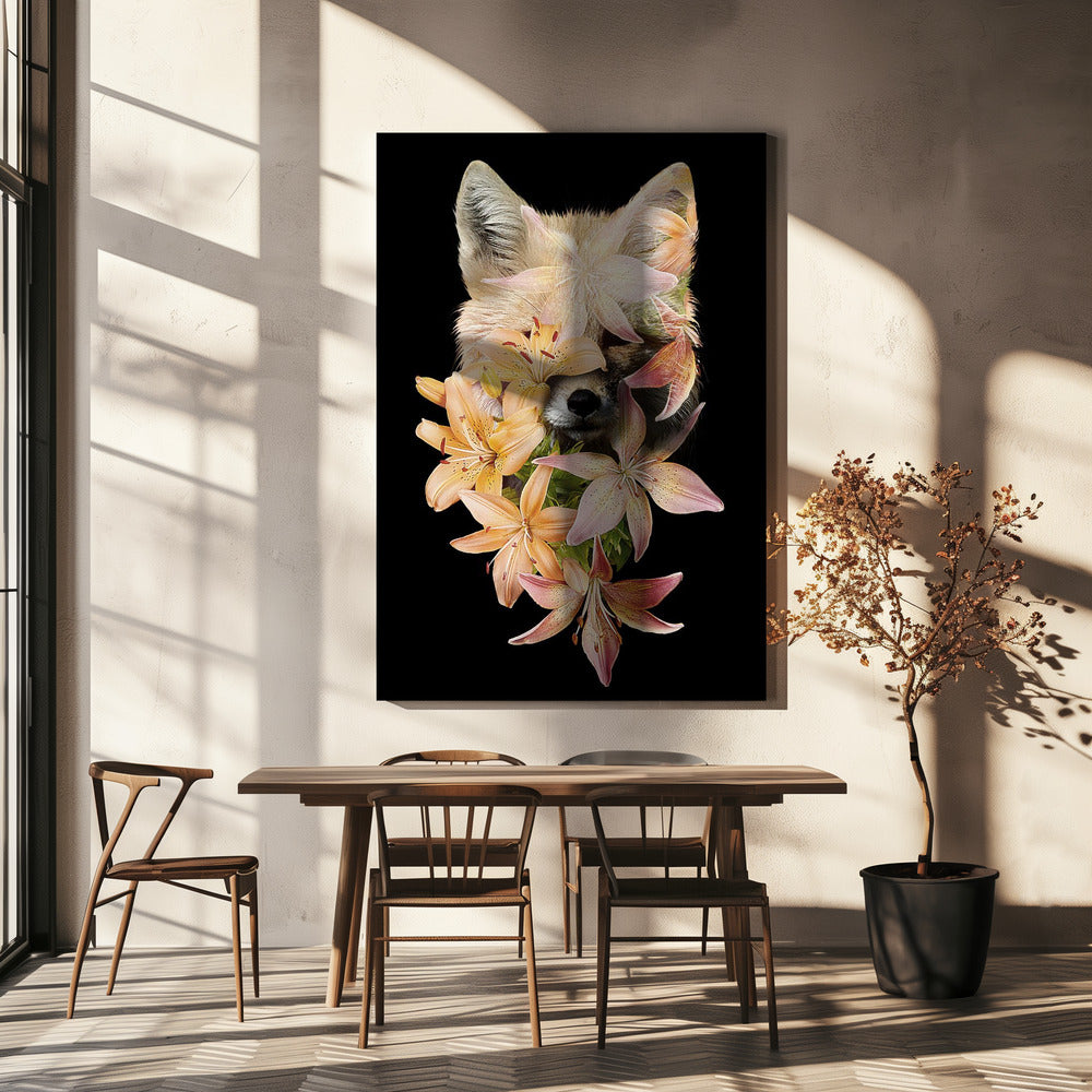 Foxy Flowers | Canvas