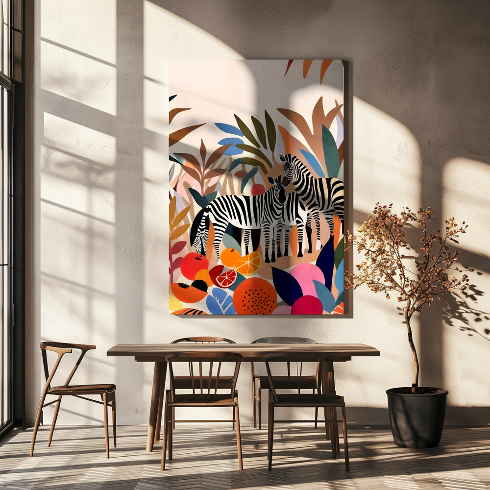 Three Zebras | Canvas