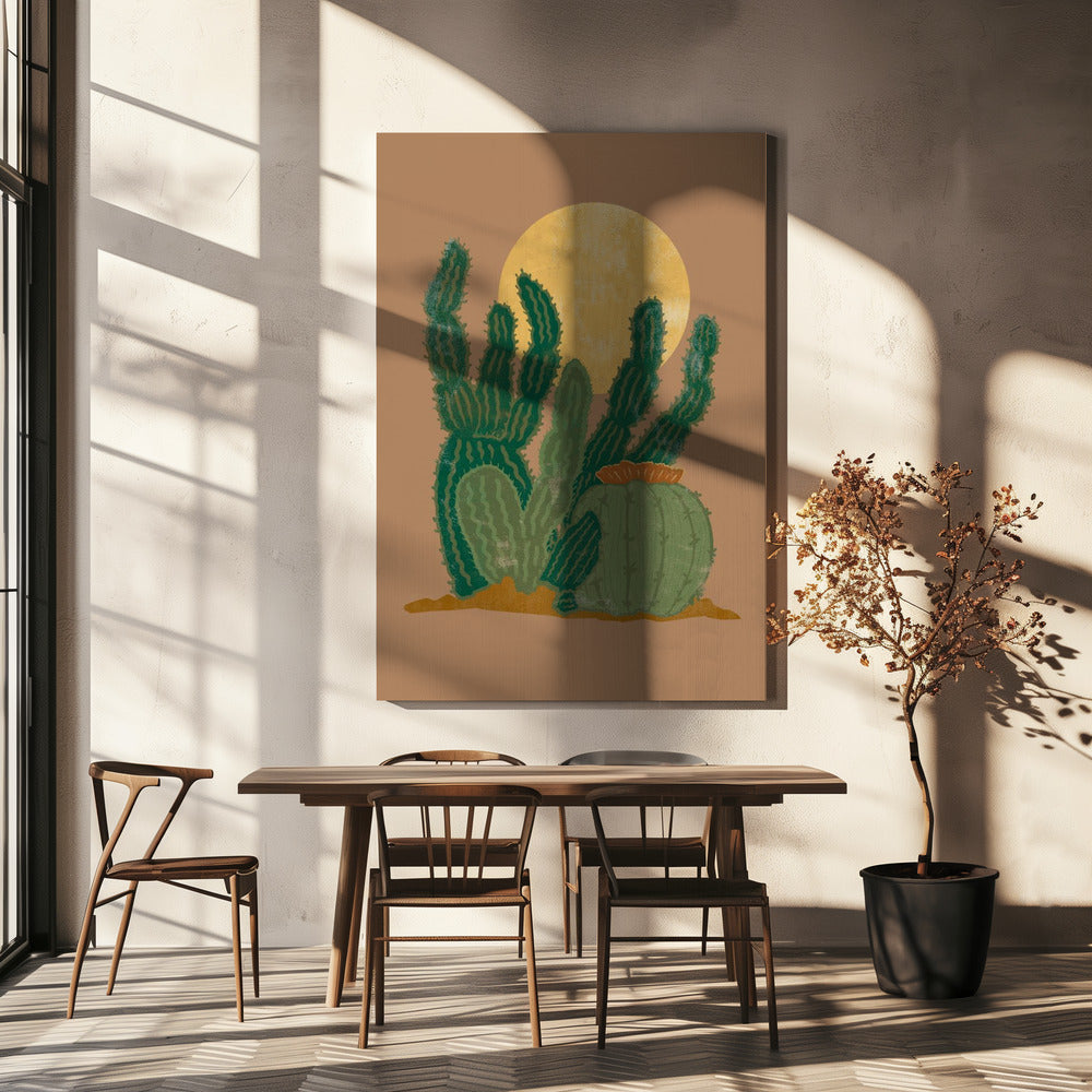 Modern Americana Cactus | Canvas