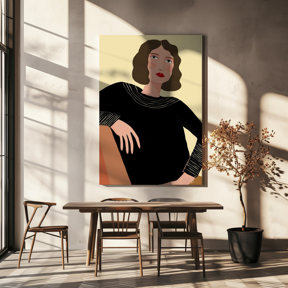 Woman relaxing | Canvas