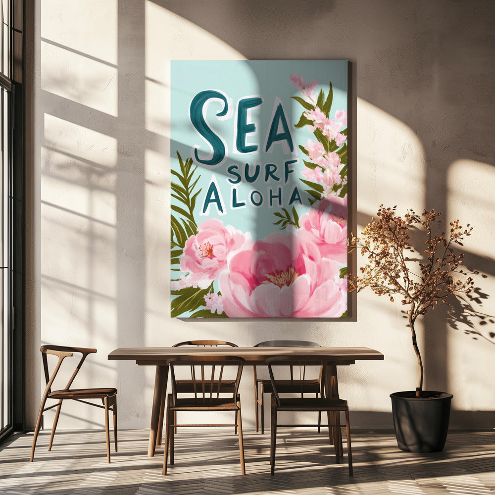 Aloha Blossom Surf | Canvas