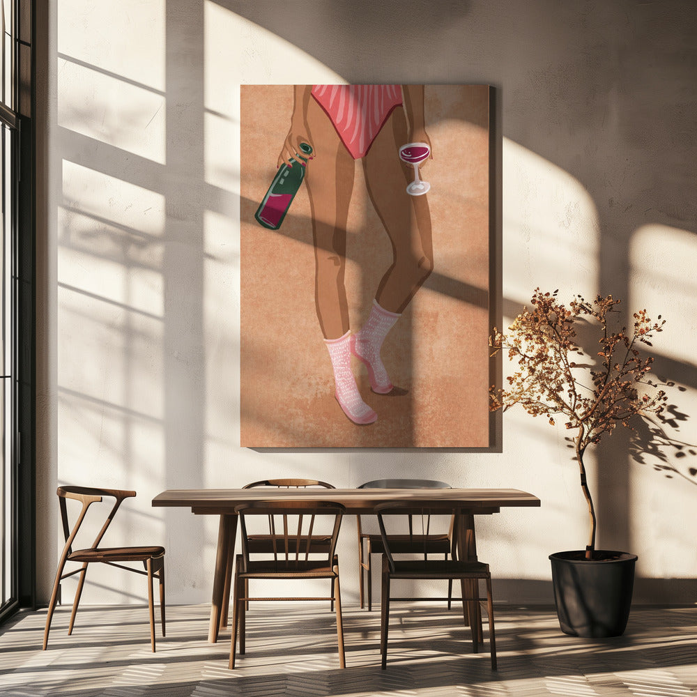 Wine and socks | Canvas