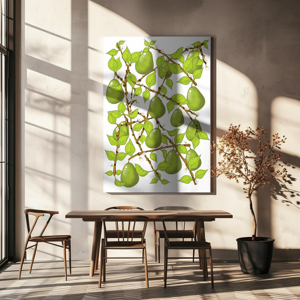 Pear Blossom Tangle | Canvas