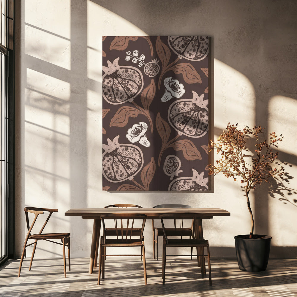 Pomegranates Pattern | Canvas