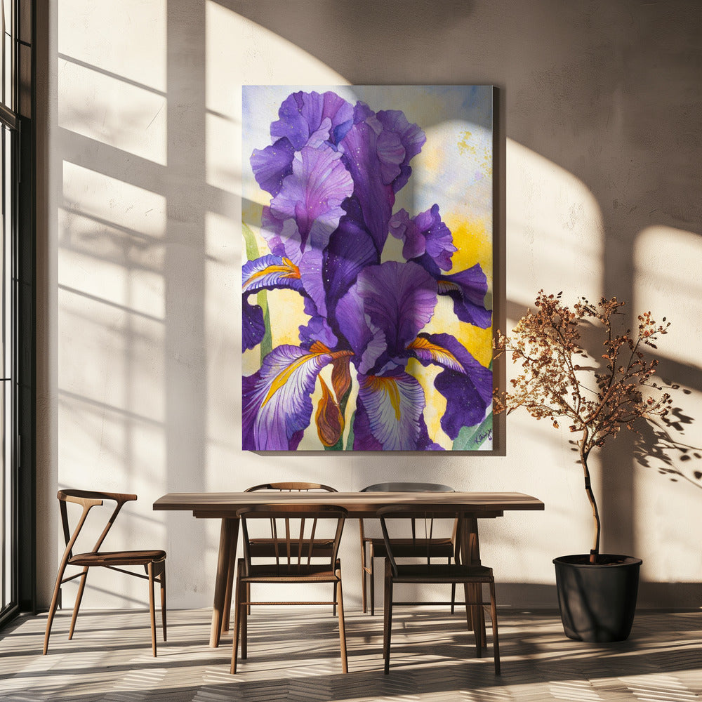 Iris Watercolour | Canvas