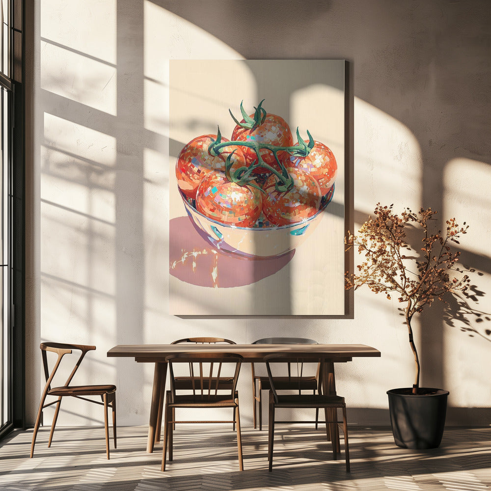 Disco Ball Tomatoes in a Bowl | Canvas