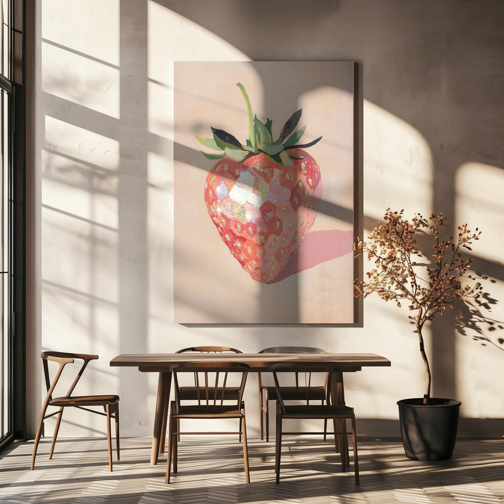 Glistening Strawberry | Canvas