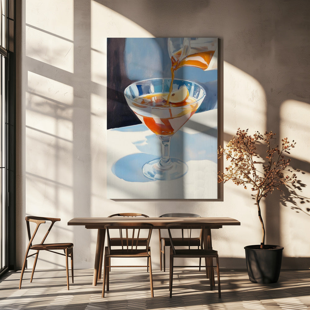 Pouring Lemon Tea into a Glass | Canvas
