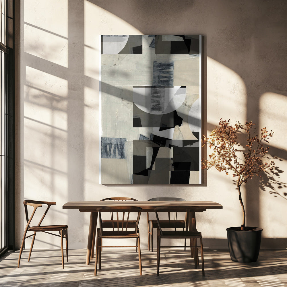 Monochrome Composition No. 3 | Canvas