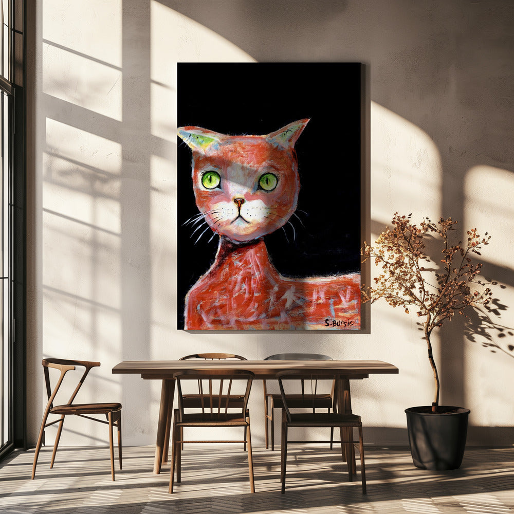 The Red  Cat | Canvas
