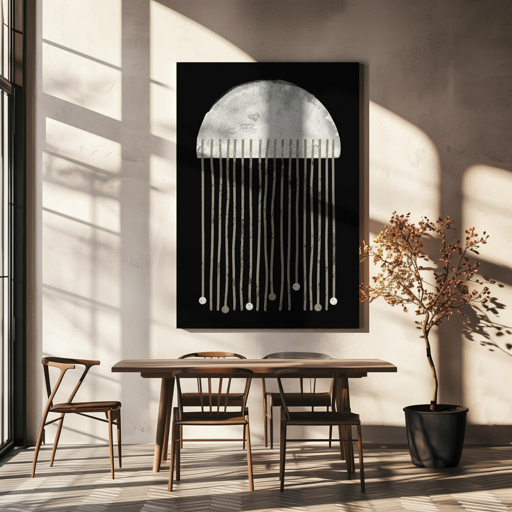 Midnight Whispers Abstraction | Canvas