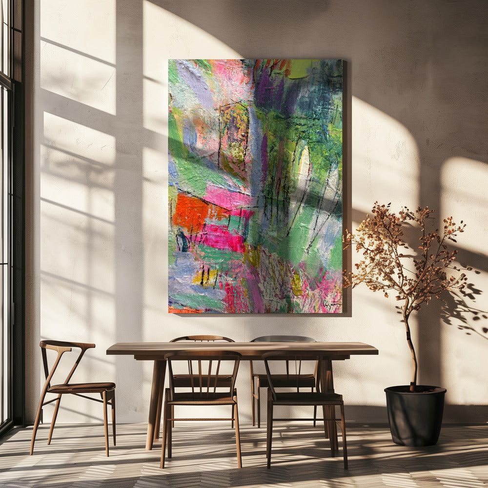 Vivid Abstract Neighborhood | Canvas
