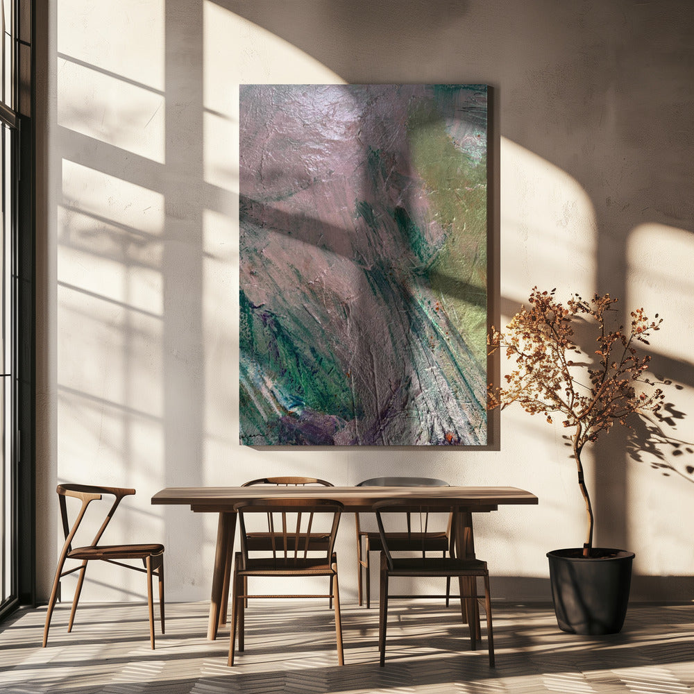 Mystic Pink Brushstrokes | Canvas