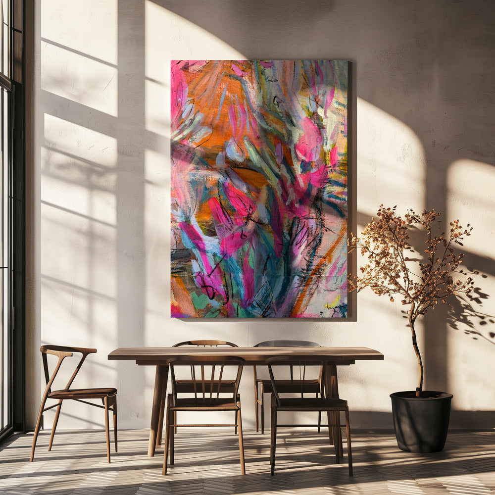Pink abstract petals | Canvas