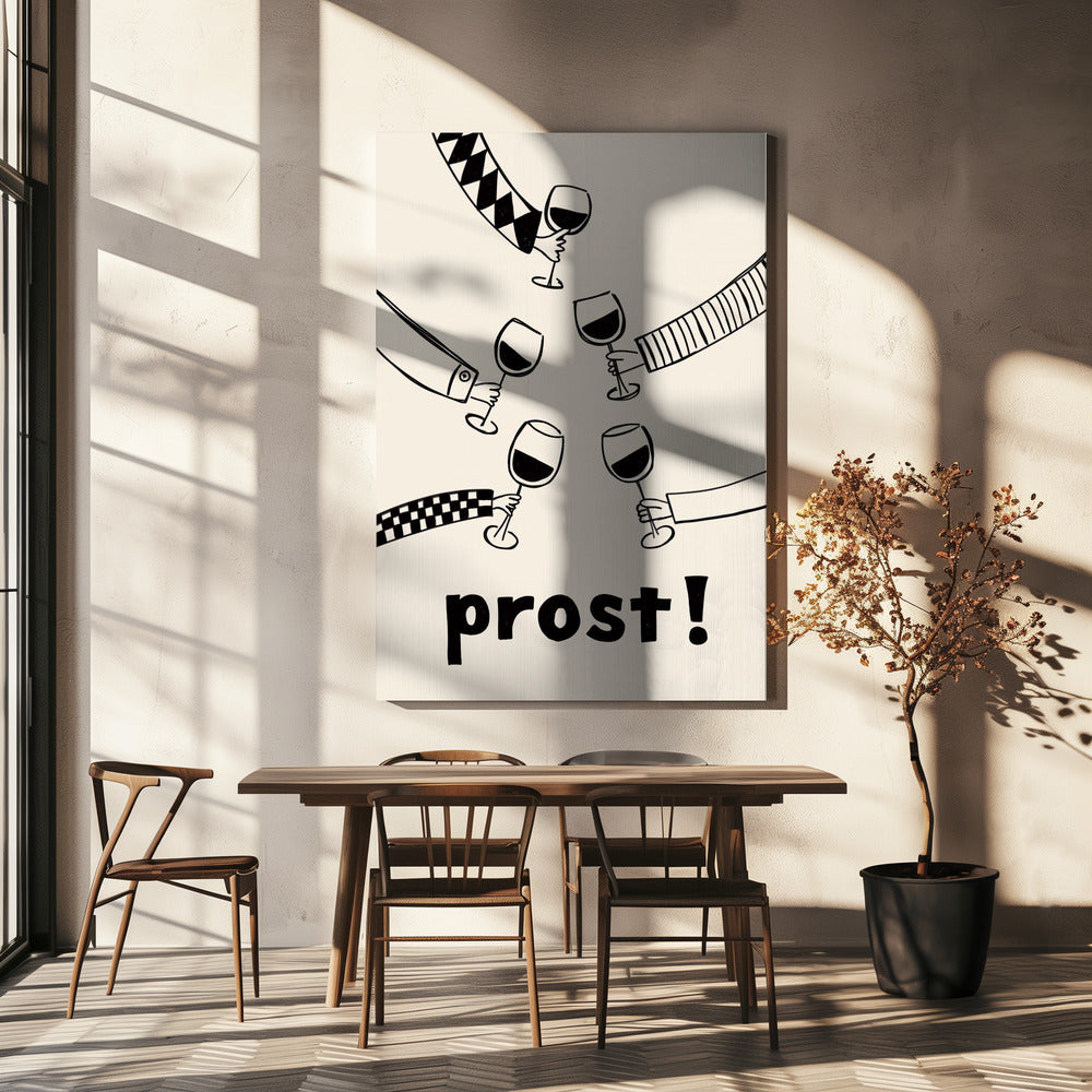 Prost! Wine Party with Friends | Canvas