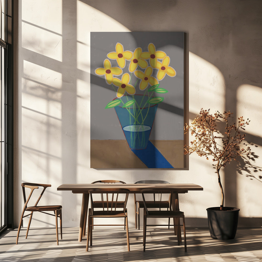 Daisies in vase | Canvas