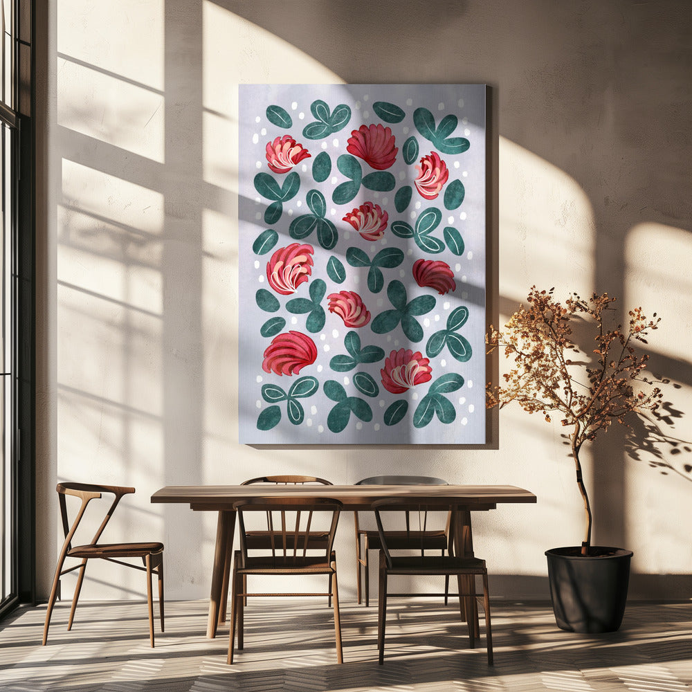 Red flowers III | Canvas