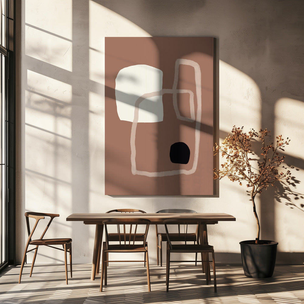 Earthy Geometrics Shapes | Canvas