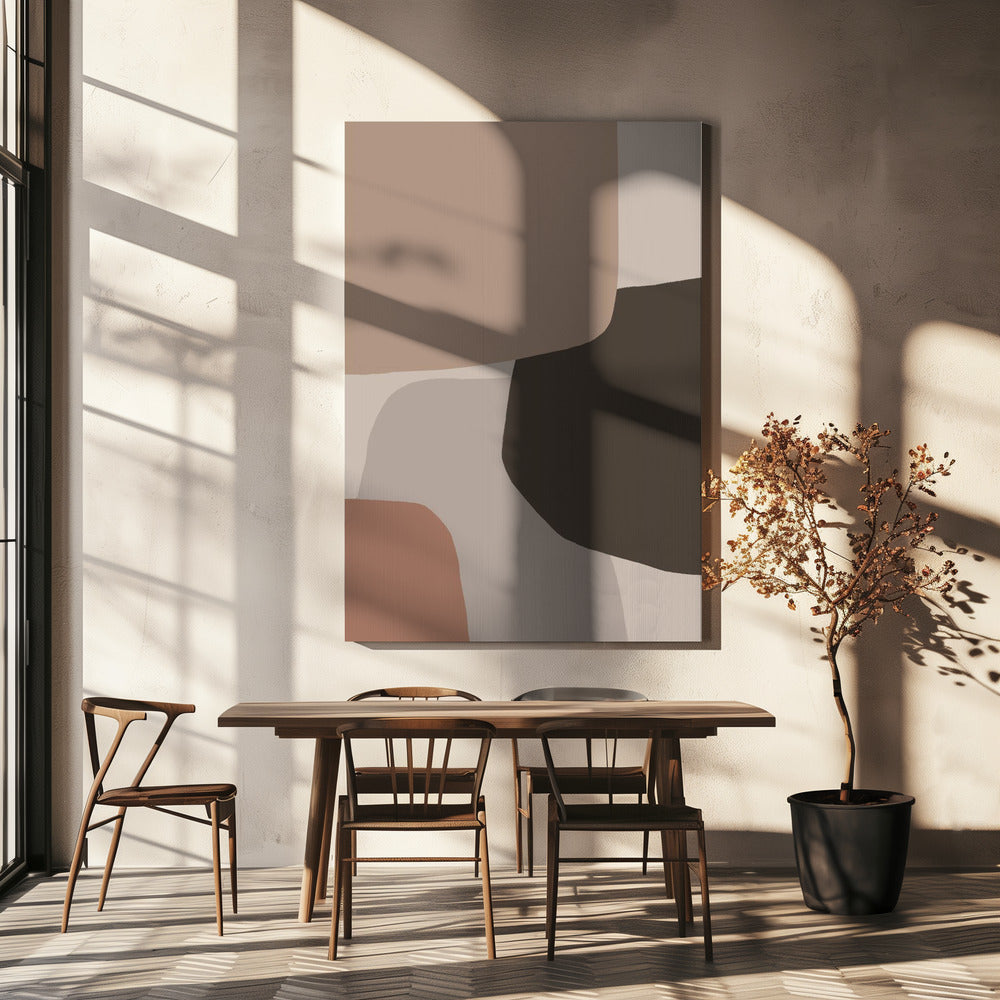 Organic Shapes in Earthy Tones | Canvas