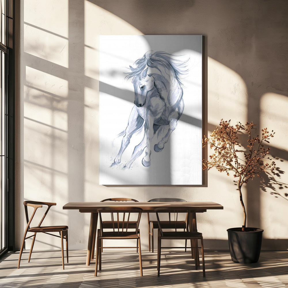 Horse Running Abstract | Canvas
