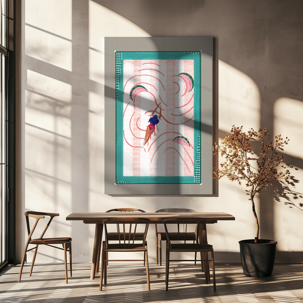 Watermelon dive | Canvas