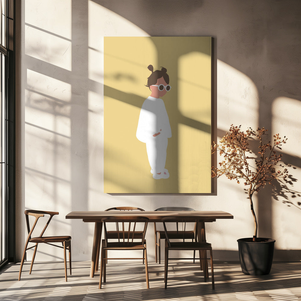Lola - Summer Girl Silhouette | Canvas