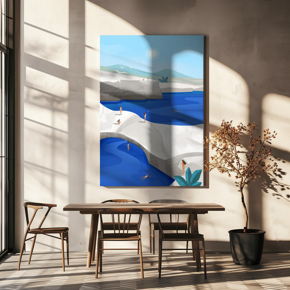 Cliff Jumping, Greece | Canvas