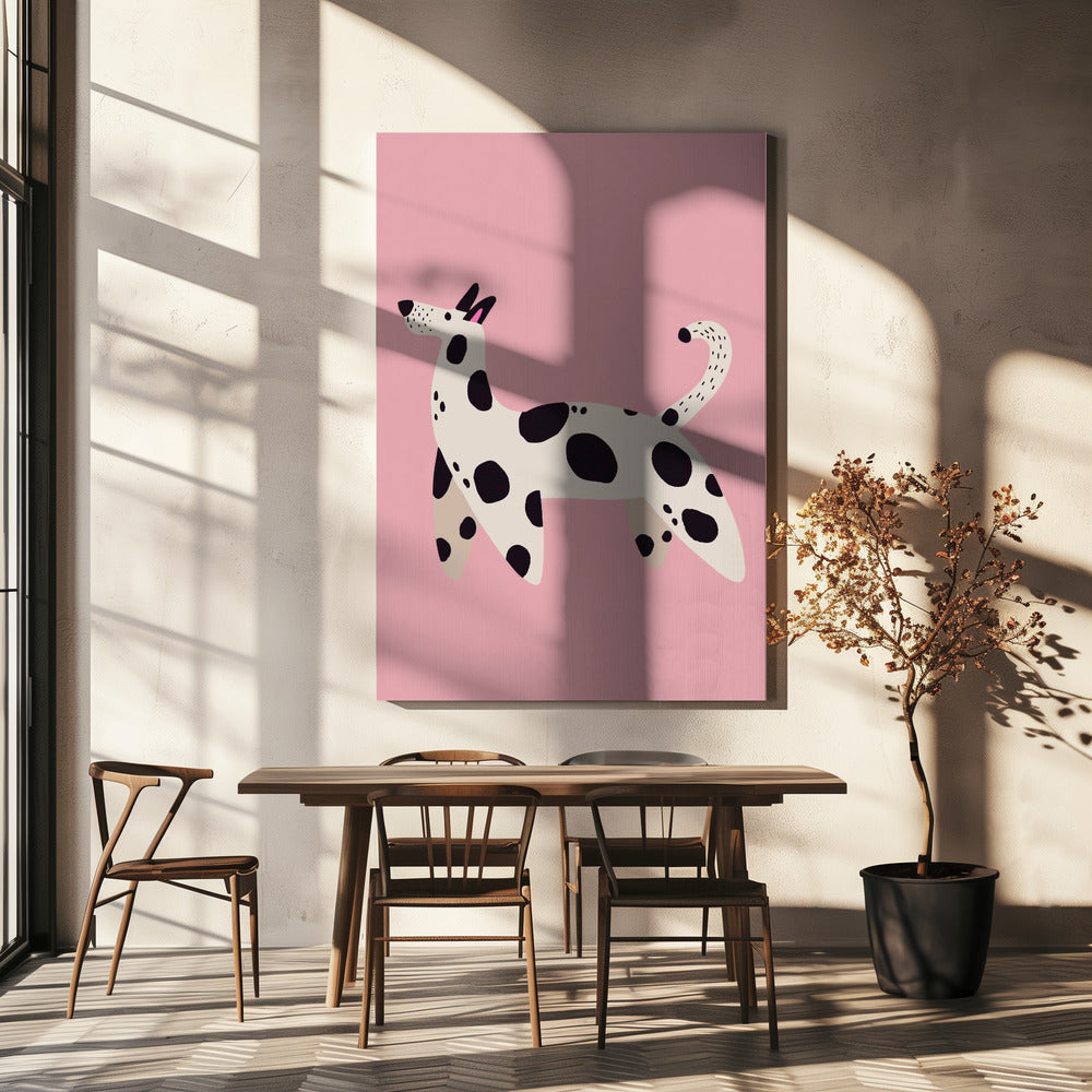 Spotted Pooch Stroll | Canvas